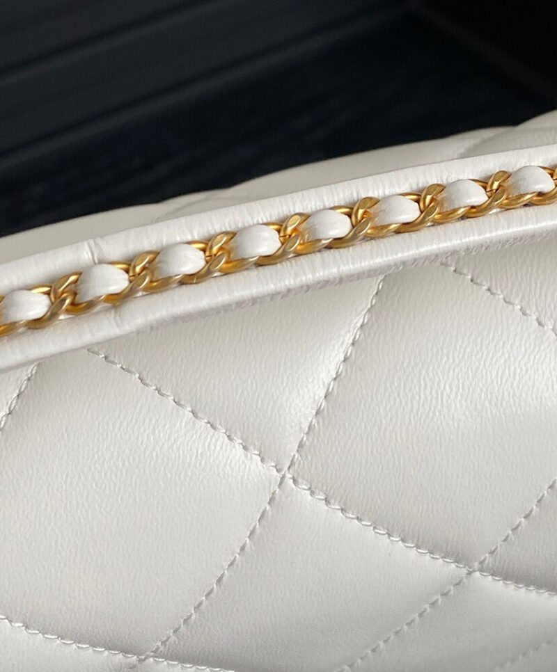 Chanel Flap Bag With Top Handle AS5317 Cream